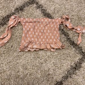 Crop top off the shoulder